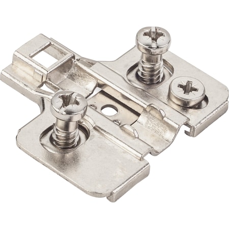 Hardware Resources Hvy Dty 0mm Cam Adj Zinc Die Cast Plate w/Euro Screws for 700,725,900 and 1750 Series Euro Hinges 600.0P72.05